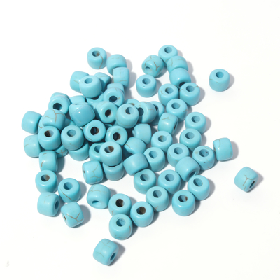 100色の宝石用原石の長所は6*8mm*2.0に穴をあけるロープが付いているDIYパターンに玉を付ける