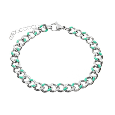 パンク様式のエナメル色のステンレス鋼の魅力のブレスレット18Kの金はカスタマイズされてめっきした