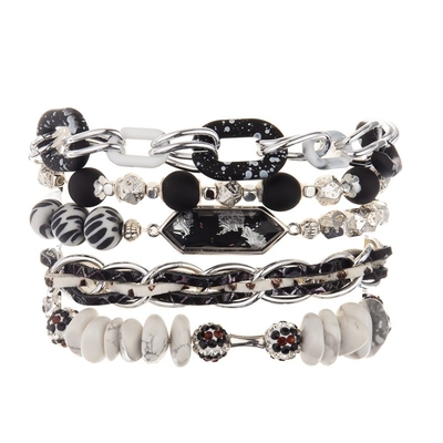 輝やきの石の球とカスタマイズされる女性White Natural Turquoise Bracelets